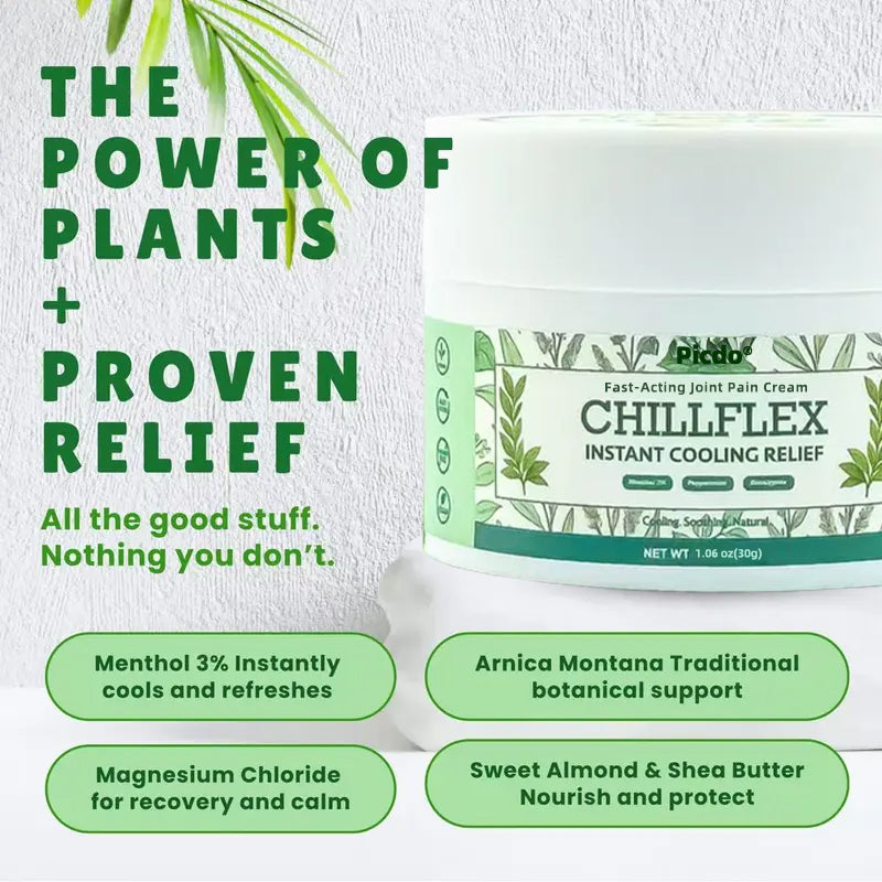 Picdo® Chillflex Fast-Acting Joint Pain Cream🌱For the treatment of |Arthritis|Joint deformities|Rheumatism|Sports injuries|Muscle injuries