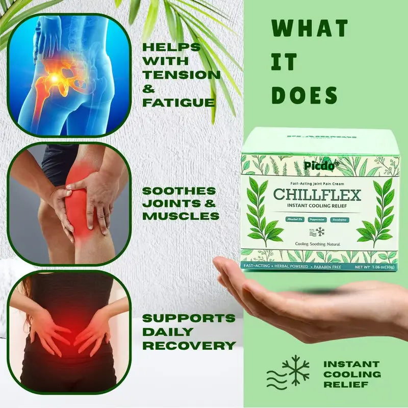 Picdo® Chillflex Fast-Acting Joint Pain Cream🌱For the treatment of |Arthritis|Joint deformities|Rheumatism|Sports injuries|Muscle injuries