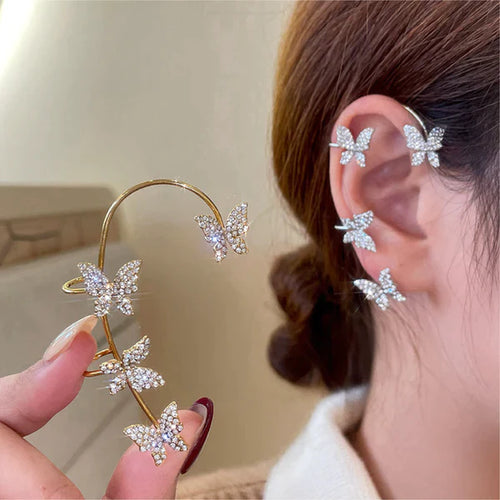 Butterfly Ear Cuff Earring|(Sliver/Gold)
