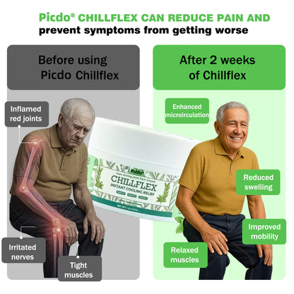Picdo® Chillflex Fast-Acting Joint Pain Cream🌱For the treatment of |Arthritis|Joint deformities|Rheumatism|Sports injuries|Muscle injuries